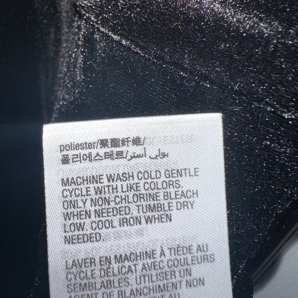 Maison Jules Black Velvet Wrap Dress Size L - Picture 4 of 4